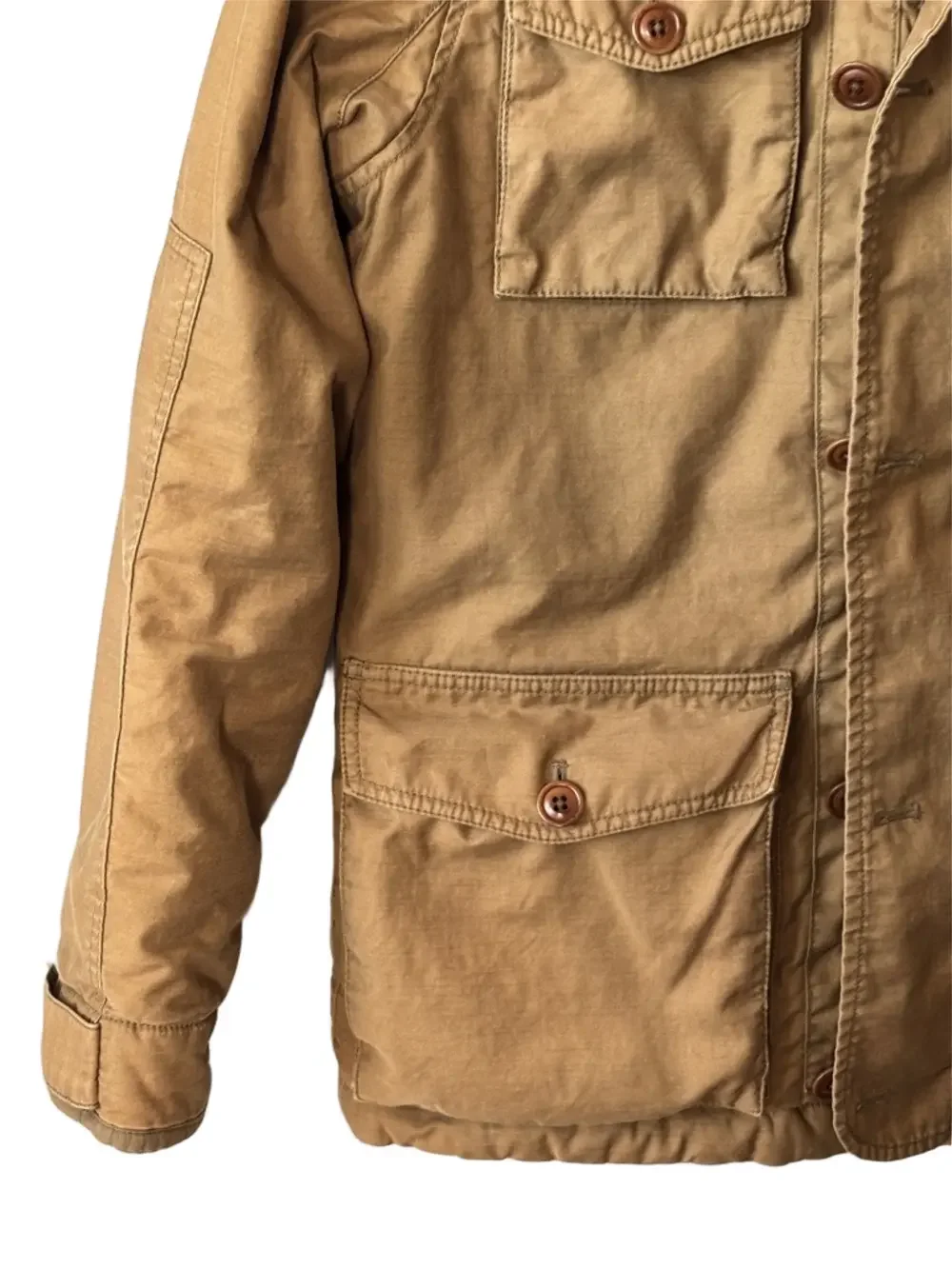 J. Crew Vintage Field Mechanics Jacket Quilt Lining Utility Military Style (S)
